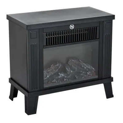 Elektrisk Väggkamin med LED-Flamma 34 x 17 x 31 cm