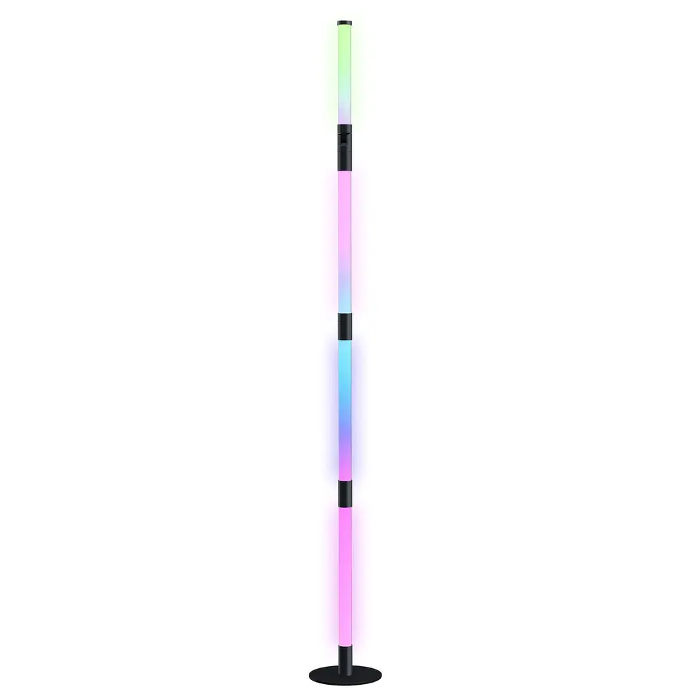 Golvlampa LED Lampa med Fjärrkontroll Mörkgrå av Metall