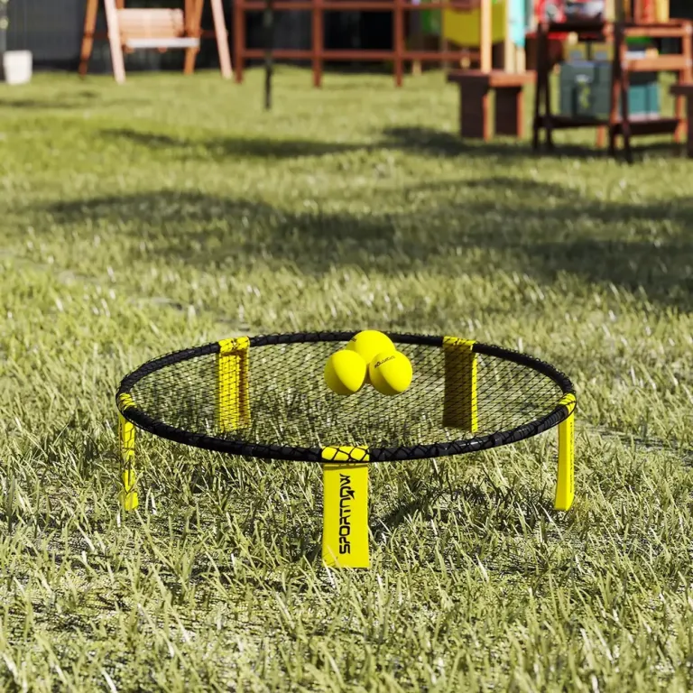 Roundnet Spikeball Set med Nät 3 Bollar Ø92x20 cm