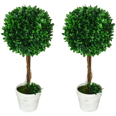 Konstgjorda Växter Buxbom Grön av Plast 60 cm 28 x 60 cm