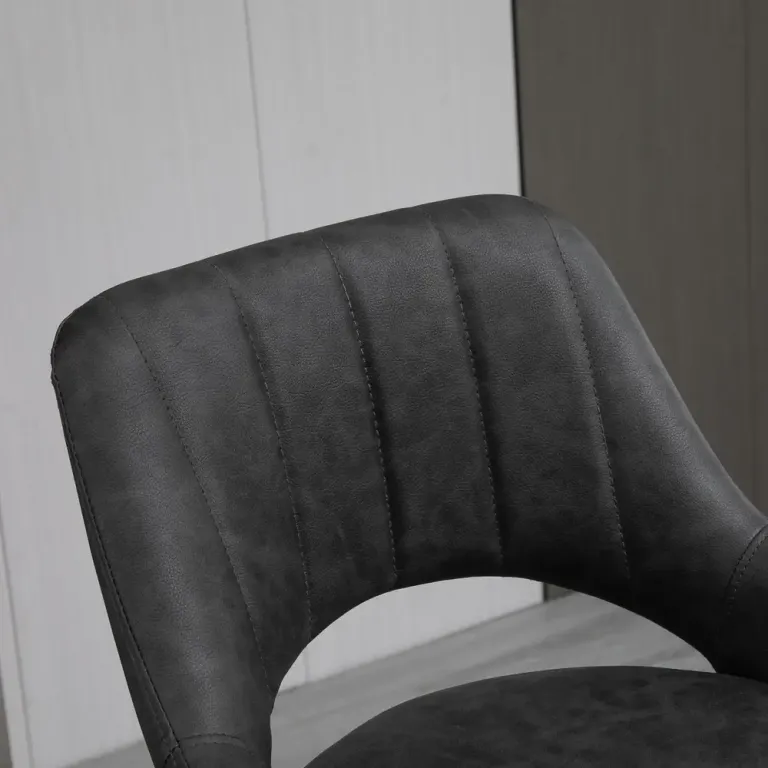Barstolar Köksstolar Set om 2 Grå 44 x 49 x 90-110 cm