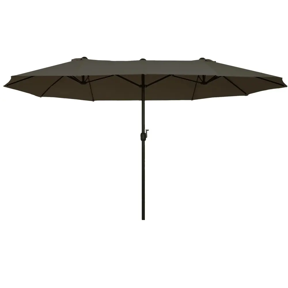 Ovalt Dubbelparasoll Stort 460 x 270 x 240 Cm