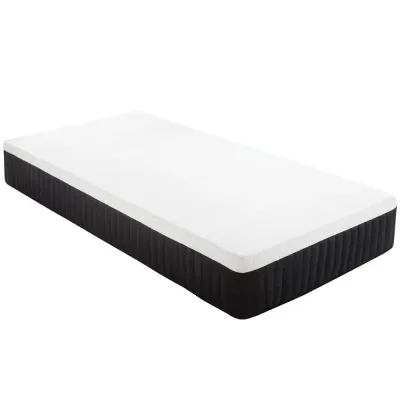 Ergonomisk Madrass med Memory Foam 7-Zoners Support, Vit
