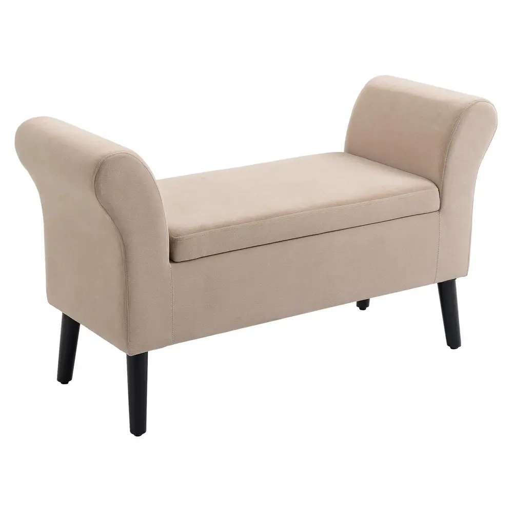 Stoppad Förvaringsbänk med Armstöd 46 111,5 x 41 x 65 Cm