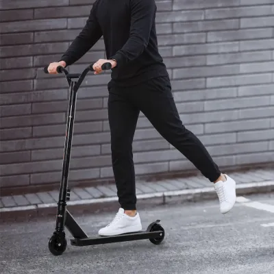 Tricksparkcykel Svart Aluminium för Barn och Vuxna