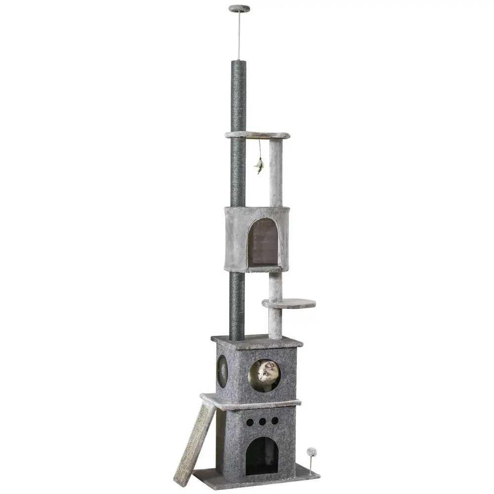 Klösträd Golv-till-Tak XXL Höjdjusterbar 225-255 Cm