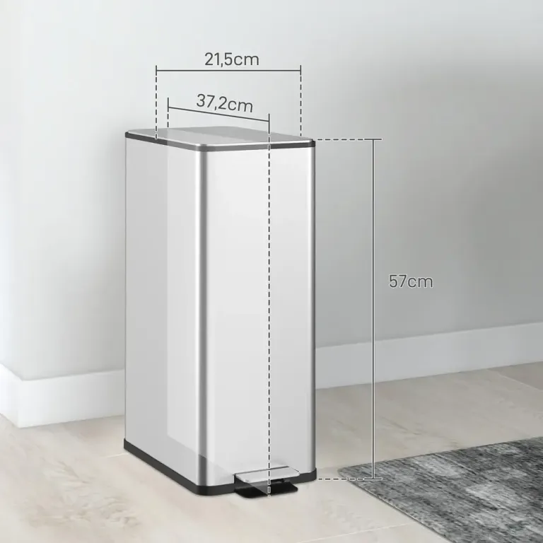 Sensor Soptunna Automatisk Papperskorg Rostfritt Stål
