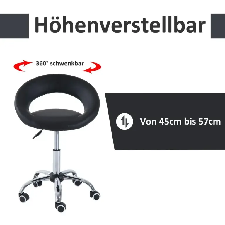 Ergonomisk Kontorsstol Chefsstol Höjbar 78 cm