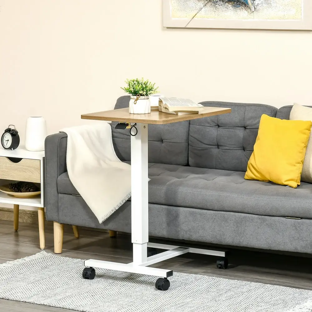 Höj- och Sänkbart Laptopbord på Hjul Mobilt 70-110 Cm