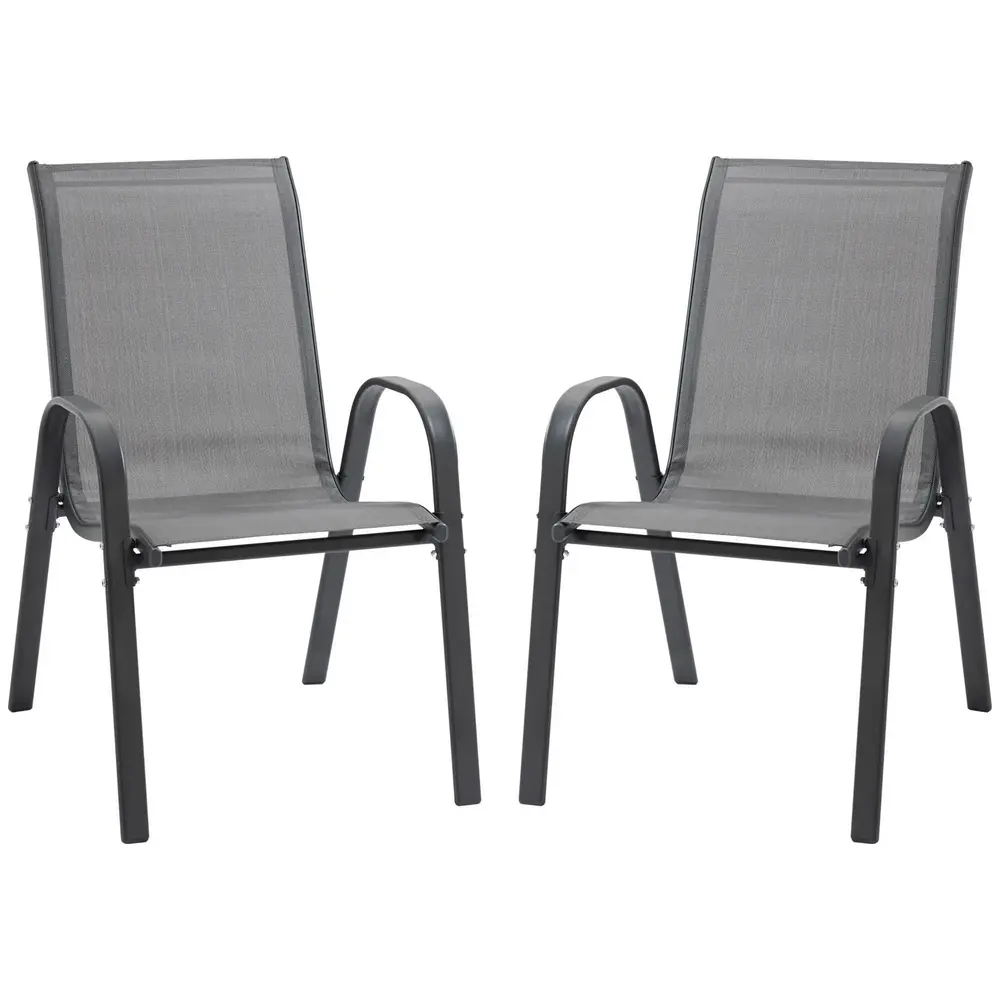 Stapelbara Trädgårdsstolar 2-Pack 70 x 54 x 90 Cm