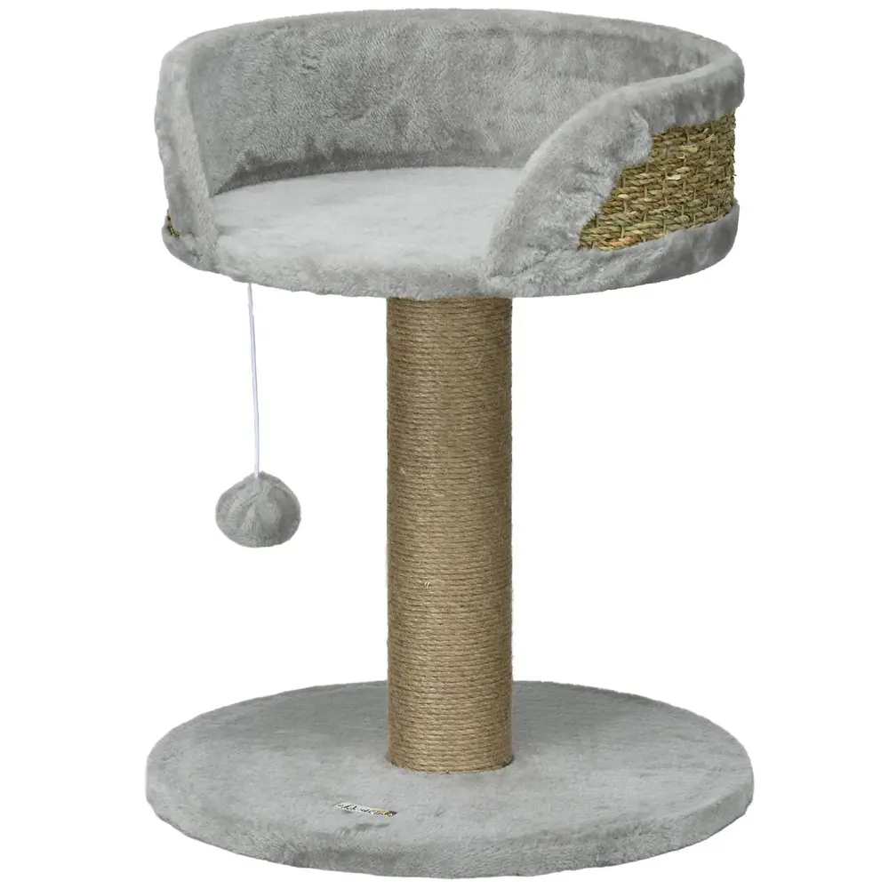 Klösträd Klösträd Litet Jutegrå av Sisal och Plysch 49 Cm