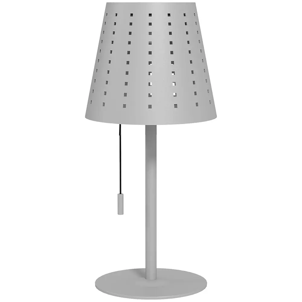 Bordslampa Utomhuslampa Ljusgrå av Plast LED Solar Lampa