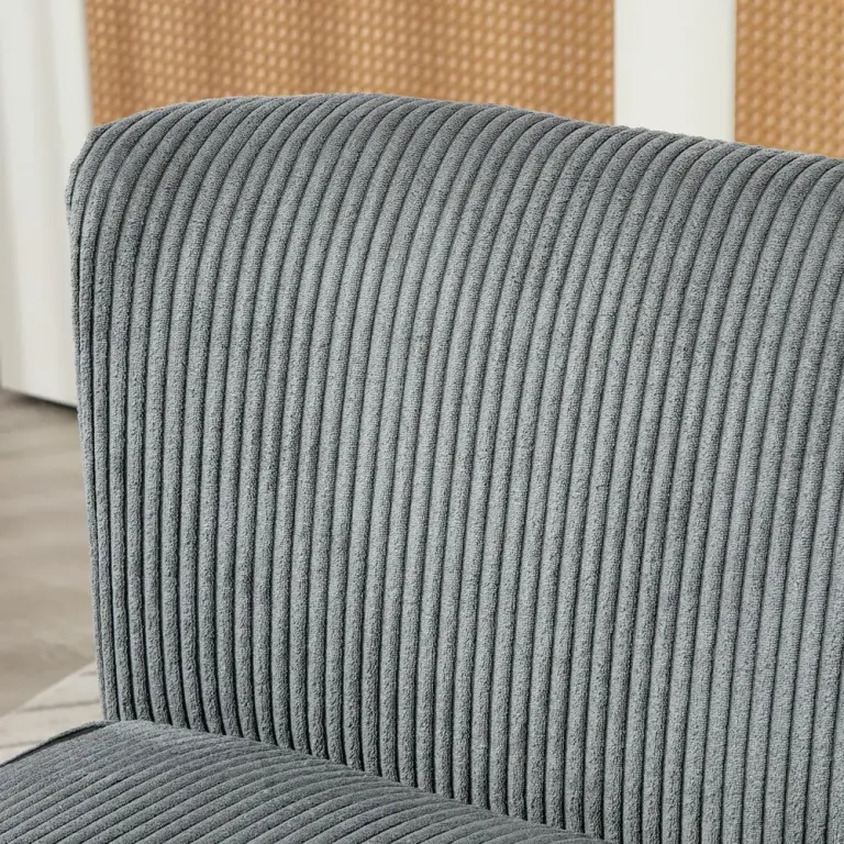 2-Sits Stoppad Soffa Trä Loungesoffa Elegant Scandi Design