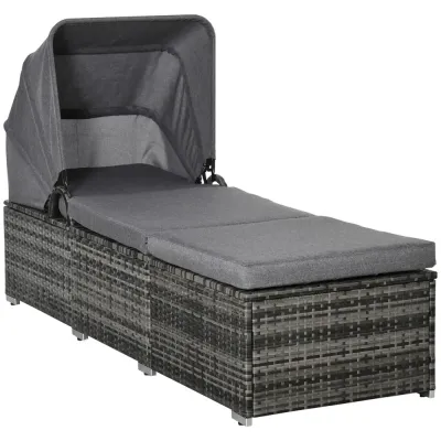 Solsäng i Konstrotting Solstol med Dyna 195 x 65 x 40 cm