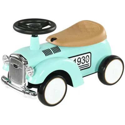 Barnbil i Vintagedesign Dold Förvaring Tippskydd Horn