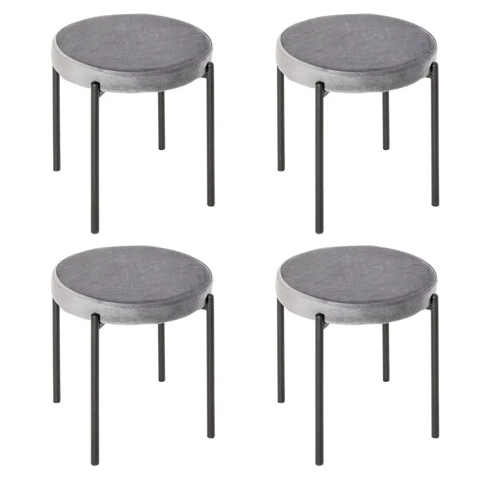 Stapelbara Pallar i 4-Pack Köksstolar 41,5 x 41,5 x 46 Cm