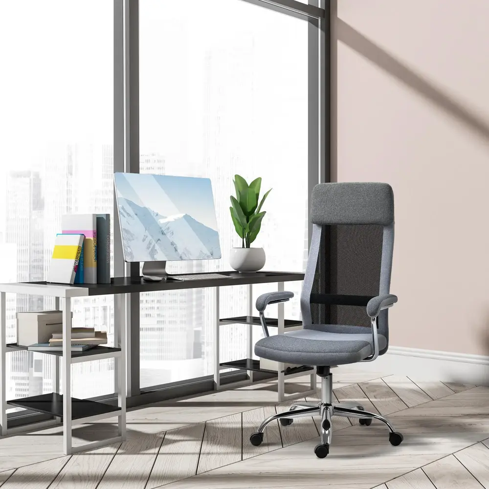 Ergonomisk Kontorsstol i Mesh Höj- 65 x 67 x 119-129 Cm
