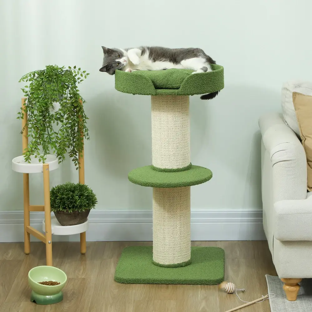 Kattträd med Kattsäng Plattform 91 Cm