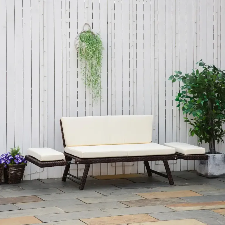 Trädgårdssoffa Konstrotting 2-Sits 129 x 63 x 67 cm