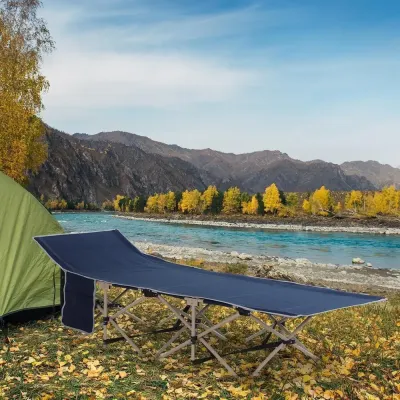 Lägersäng Hopfällbar Campingsäng 190 x 68 x 52 cm