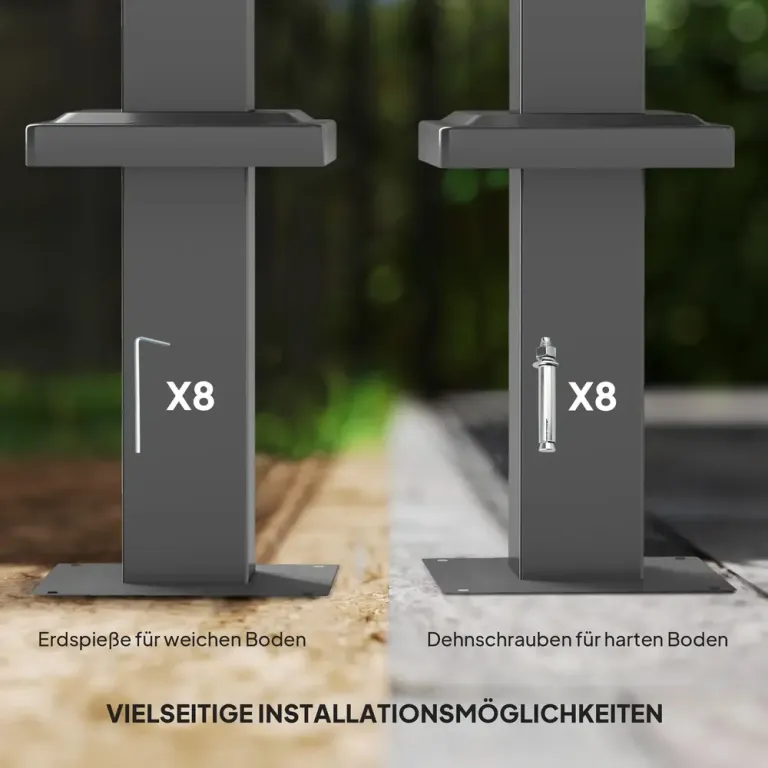 Pergola med Utdragbart Tak och UPF30+ Skydd 3 x 3 m