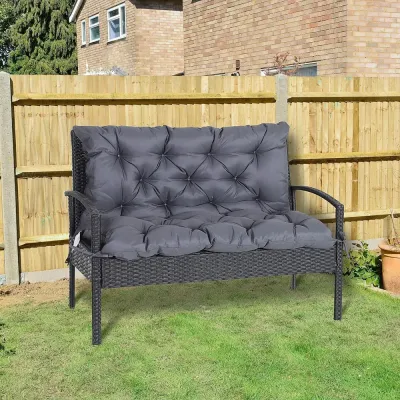 Sittdyna för Trädgårdsbänk och Hammock 100 X 98 cm, Mörkgrå