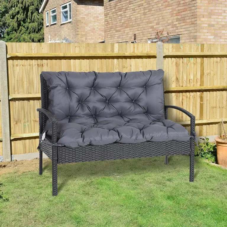 Sittdyna för Trädgårdsbänk och Hammock 100 X 98 cm, Mörkgrå