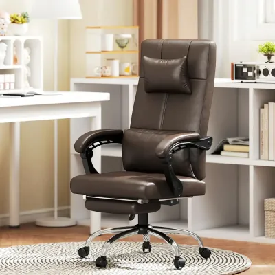 Kontorsstol med Massagefunktion Ergonomisk Skrivbordsstol