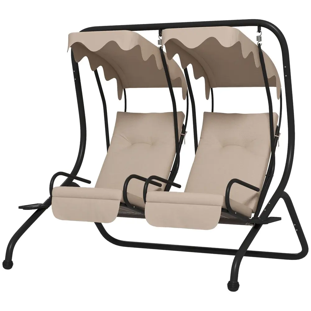 Hammock Trädgårdsgunga 2-Sits med Soltak 170 x 136 x 170 Cm