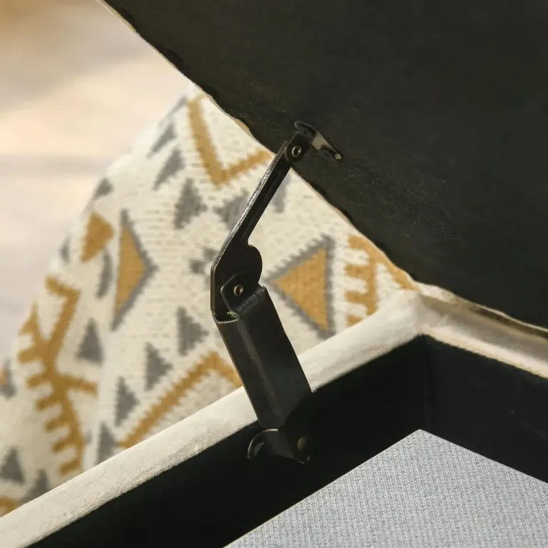Bänk med Förvaringsutrymme Beige 110 x 44 x 49 cm