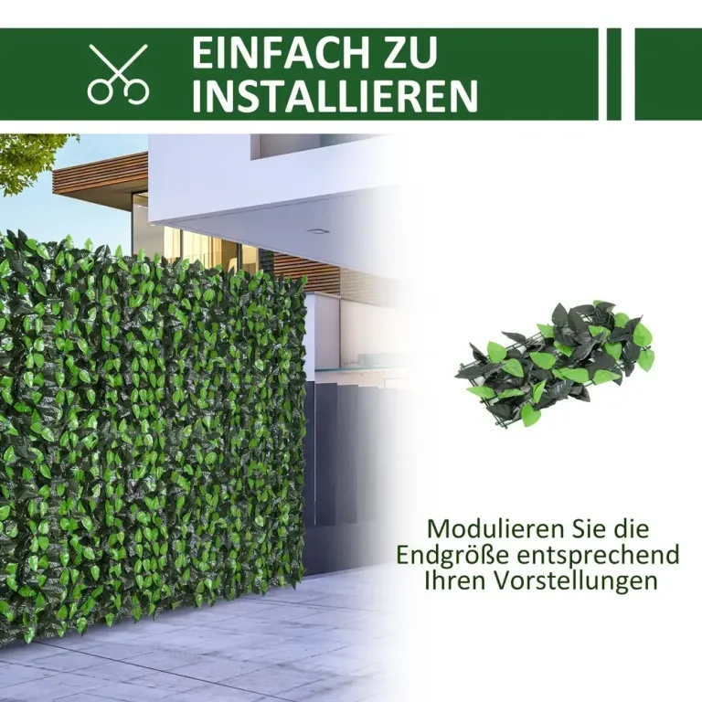 Konsthäck Prisvärd Mörkgrön Plast 300 x 100 cm