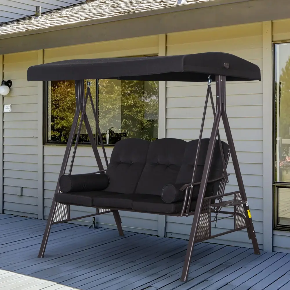 3-Sitsig Hammock med Soltak 116 x 206 x 183 Cm