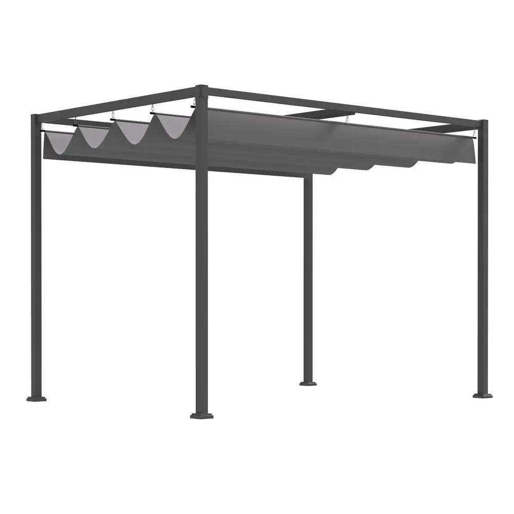 Pergola Lusthus Altanskydd med Skjuttak 298 x 213 x 221 Cm