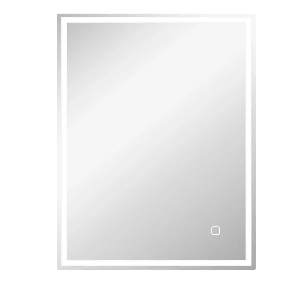 Badrumsspegel med LED-Belysning 90 x 70 Cm