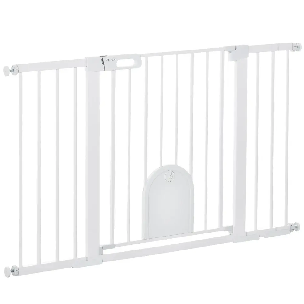 Säkerhetsgrind för Husdjur Trappgrind 75–131 x 76 Cm
