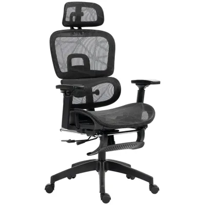 Kontorsstol Ergonomisk Svart av Nät