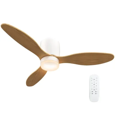 Takfläkt med Lampa och Fjärrkontroll Samt 6 115 cm