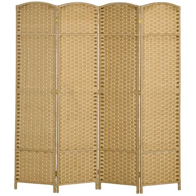 4-Panels Rumsavdelare Vikbar Sovrum och Hemmakontor, Natur Skärmvägg