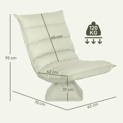 Avkopplande Stol Sittsäck med Ryggstöd 62 x 70 x 95 cm