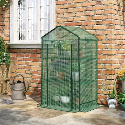 Litet Växthus 3 Hyllor Kompakt 69 x 49 x 125 cm