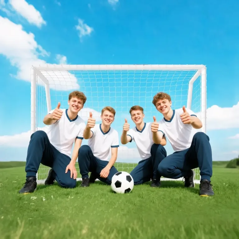 Fotbollsmål med Nät och Markpinnar 180 x 92 x 124 cm