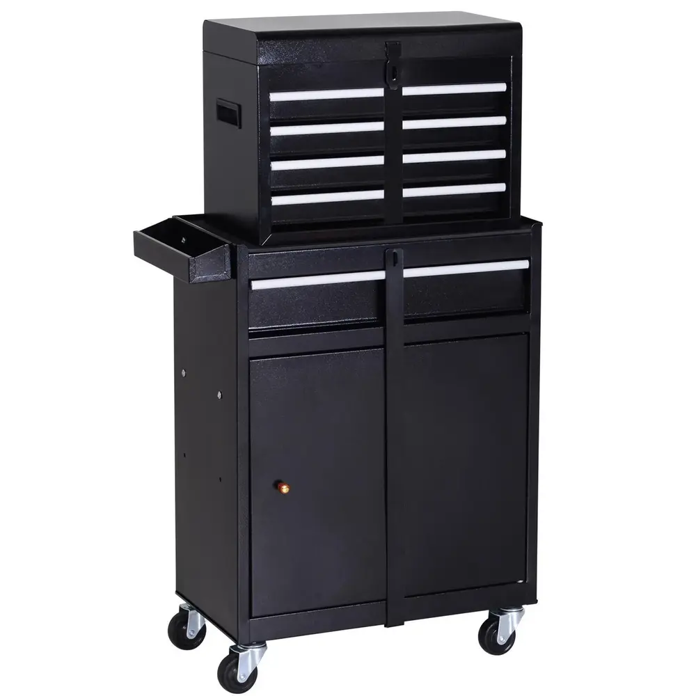Verktygsvagn 5 Lådor på Hjul Mobil 52,5 x 28 x 104,5 Cm