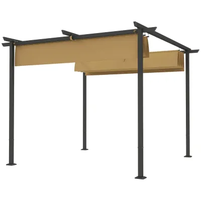 Pergola med Tak och UPF30+ Skydd för Hållbar 3 x 3 m