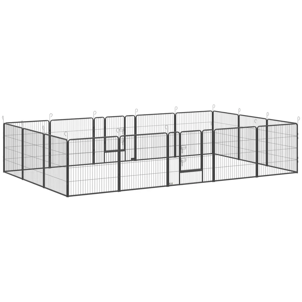Valphage 16 Delar med Dörr och Hopfällbar 3,2 x 3,2 x 0,8 M