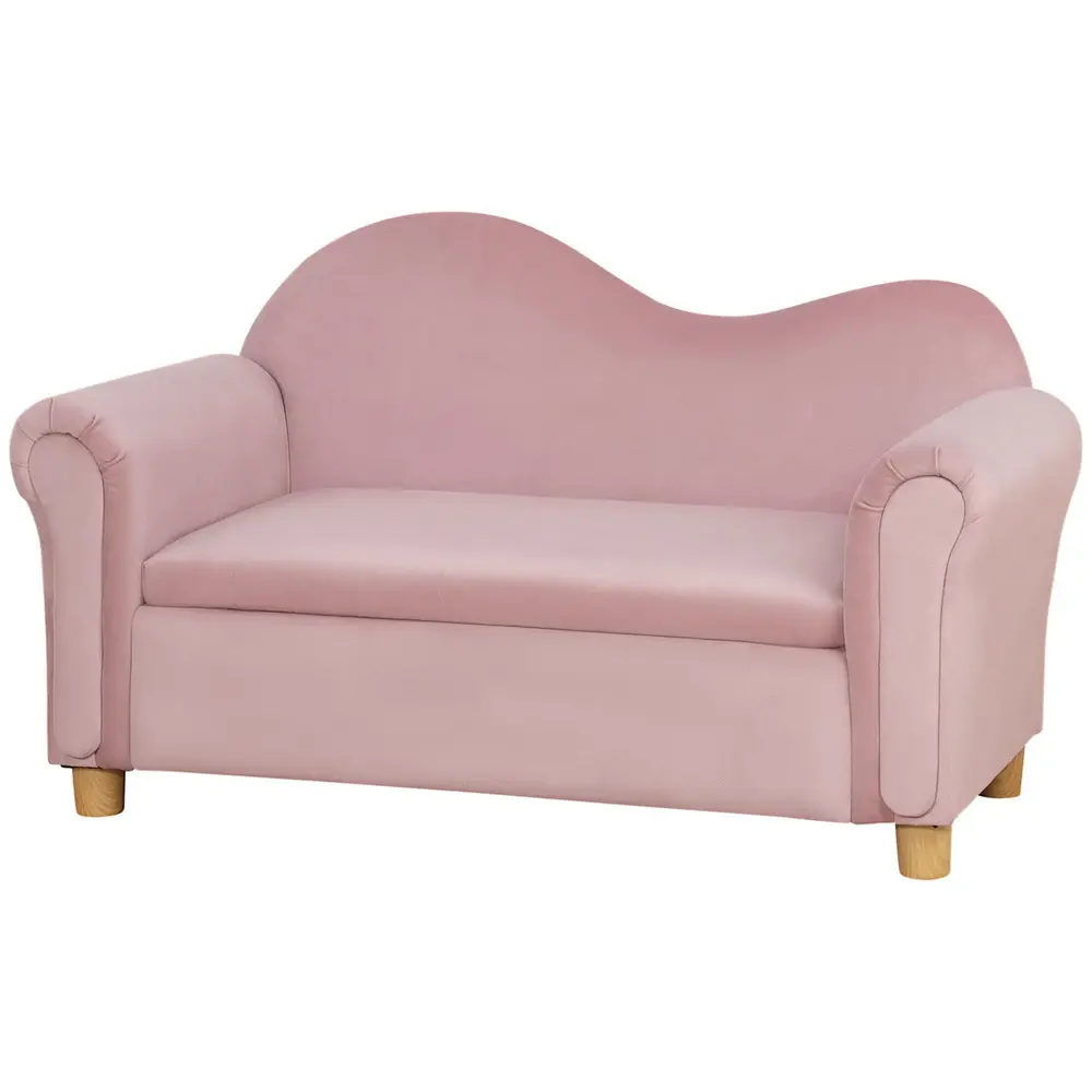 Barnsoffa Förvaringssoffa Rosa av 84 x 41,5 x 48,5 Cm
