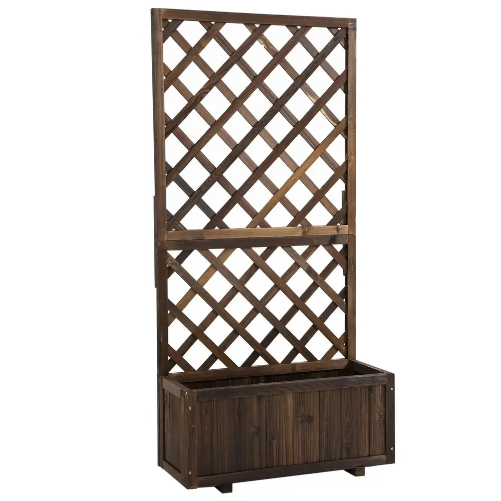 Odlingslåda med Spaljé Upphöjd 72,5 x 31,5 x 149,5 Cm