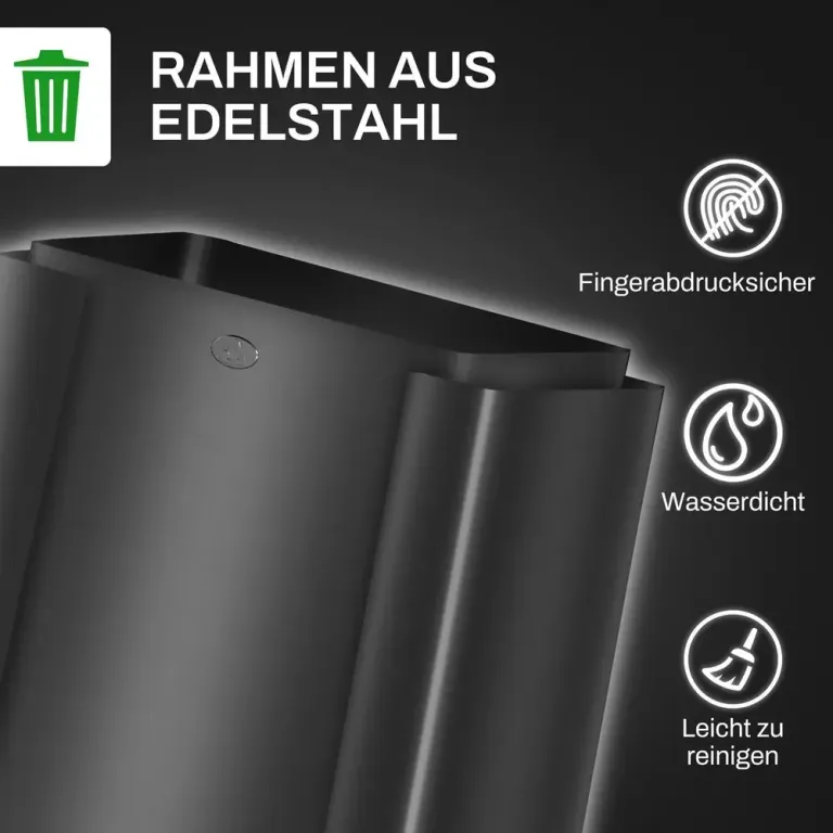 Sensor Soptunna Automatisk Papperskorg Rostfritt Stål
