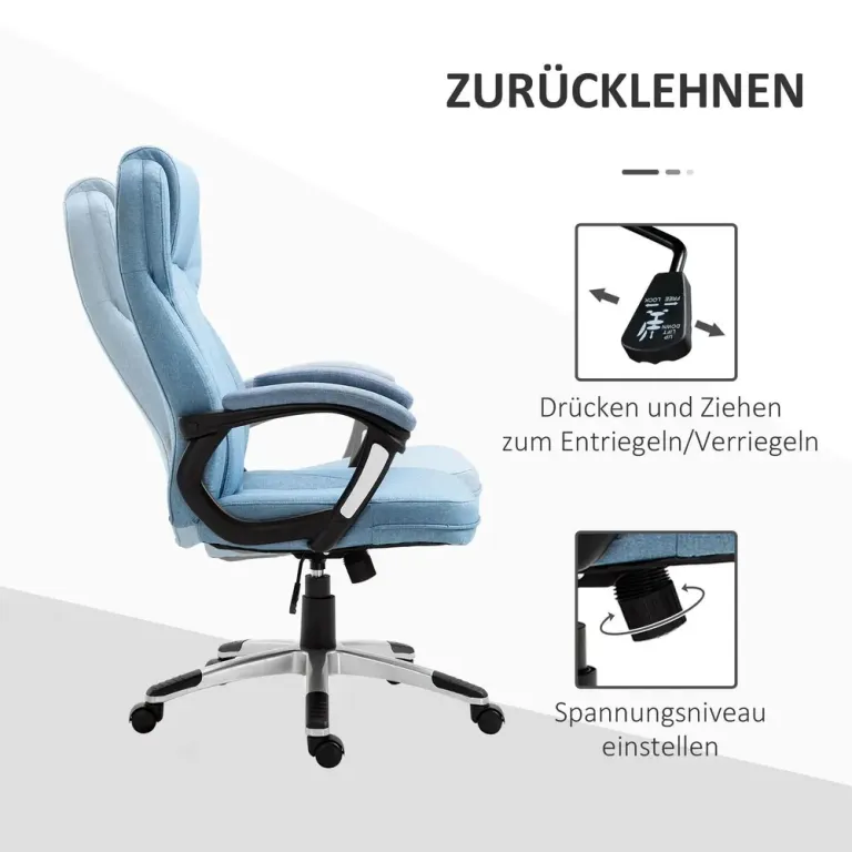 Ergonomisk Kontorsstol Chefsstol Höj- & Sänkbar