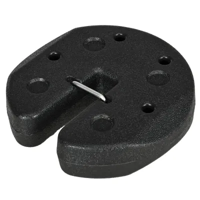 Paviljongvikter 4-Pack 12 kg med Fäststift, Svart