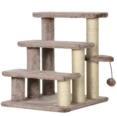 Klösträd för Katter med Koja och Sisalpelare